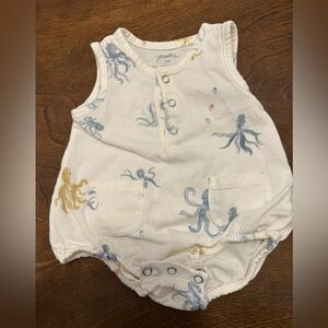 Octopus Print Baby Romper by Pehr